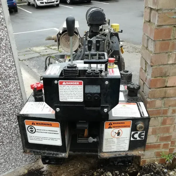 Narrow access stump removal services in Gloucestershire